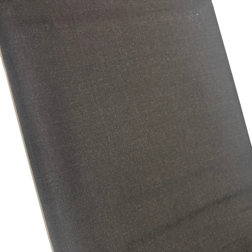 Lightweight Worsted Wool Fabric Black 4 Yds 60" Wide Suiting Cloth